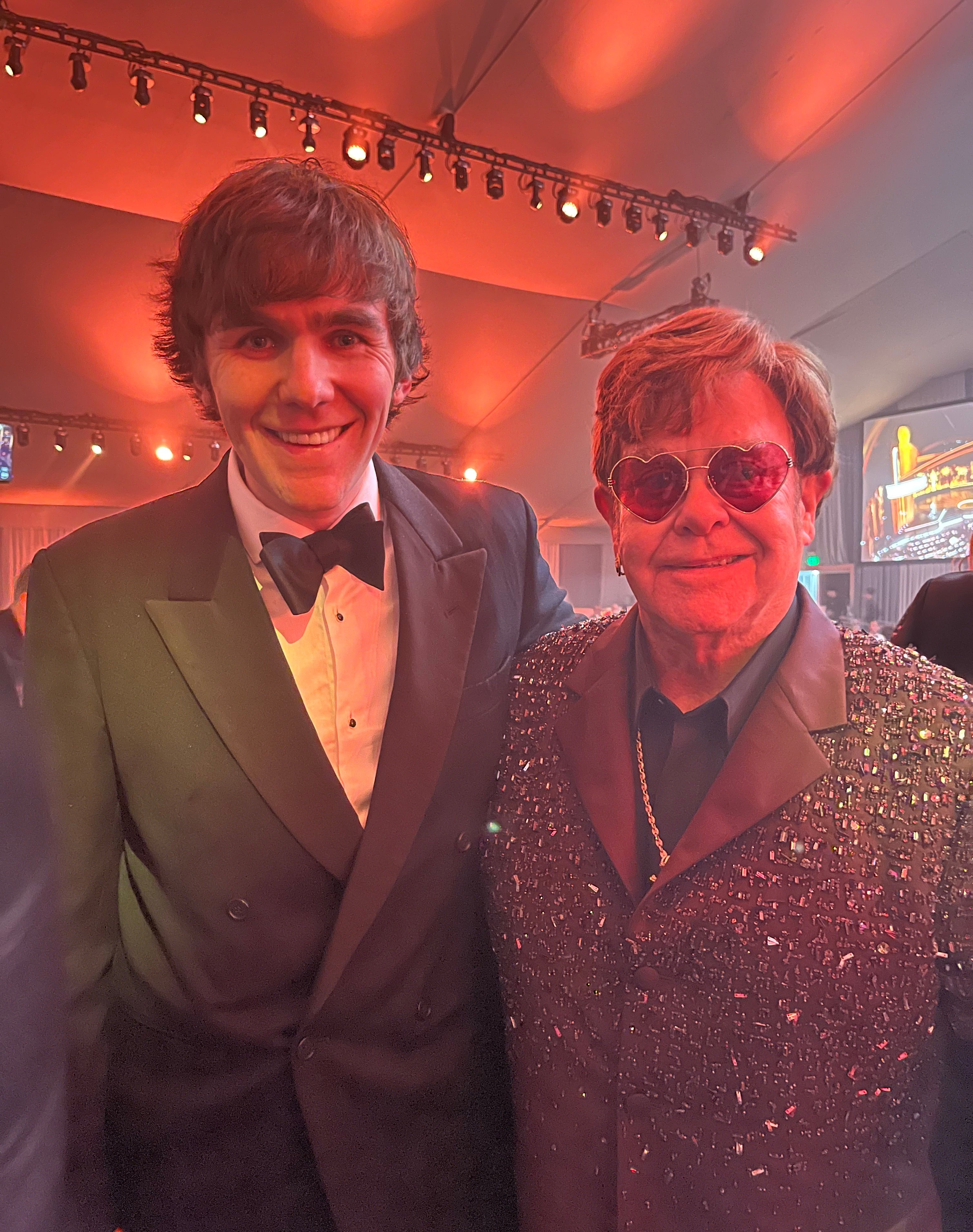 Tom Cridland with Sir Elton John